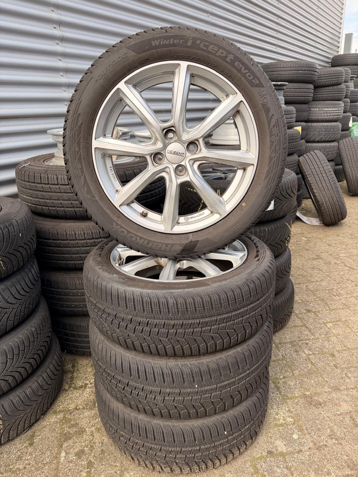 Winterbanden winterset Peugeot Opel Citroen Stellantis LMV, Gebruikt, Banden en Velgen, 17 inch, Personenwagen