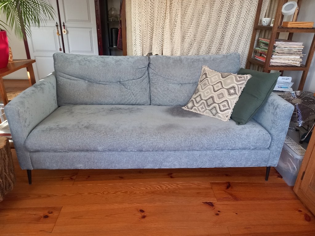 Stijlvol velours bankje, Huis en Inrichting, Ophalen, Gebruikt, 150 tot 200 cm, Tweepersoons