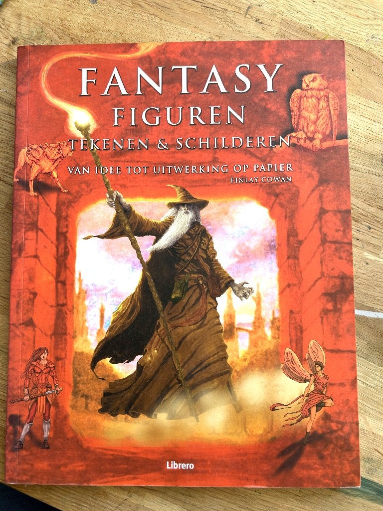 Als nieuw! Fantasy figuren leren tekenen & schilderen, Ophalen of Verzenden, Zo goed als nieuw, Boek of Gids