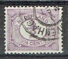 Nederland 1899 NR. 50 Cijfer 's GRAVENHAGE, Verzenden, Gestempeld, Overige thema's