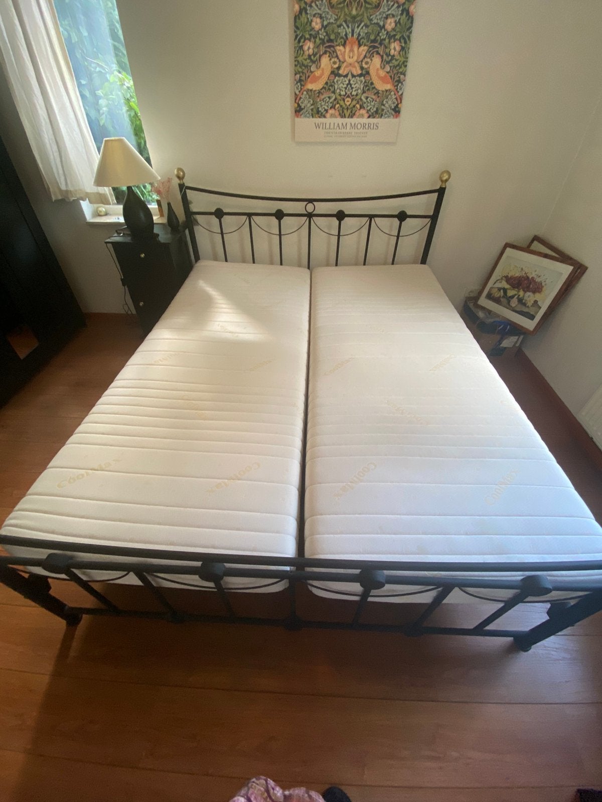 Slaap bed 160/200, Ophalen, Tweepersoons, Zo goed als nieuw, 160 cm