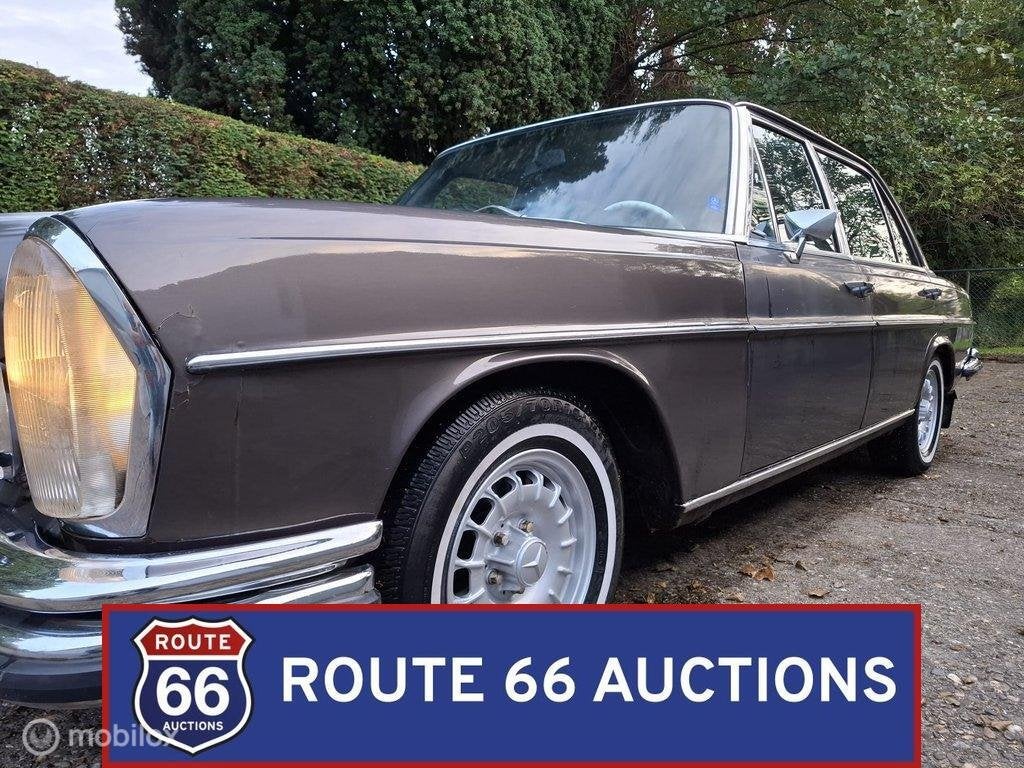 Mercedes-Benz 300 SEL | 1972 | Route 66 Auctions, Auto's, Overige carrosserieën, Zwart, Mercedes-Benz, Bedrijf