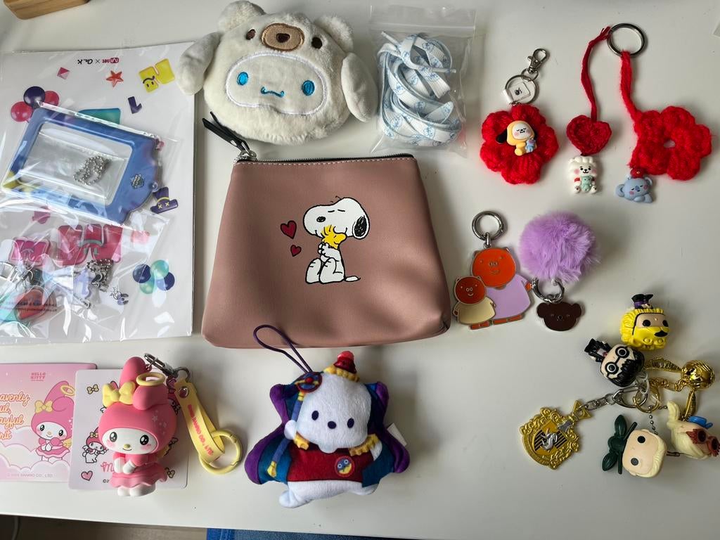 Diverse sleutelhangers  (Sanrio, Miffy, BT21,HP), Sieraden, Tassen en Uiterlijk, Verzenden, Zo goed als nieuw, Overige kleuren