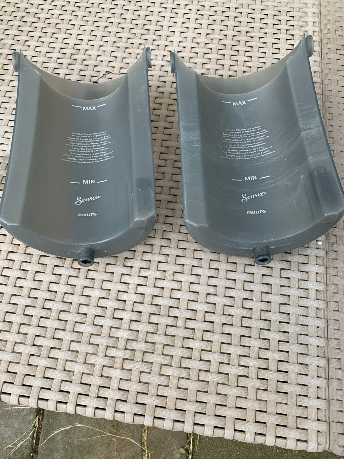 Senseo Philips waterreservoir (2 stuks) voor €25, Ophalen, Gebruikt, Koffiemachine, 4 tot 10 kopjes