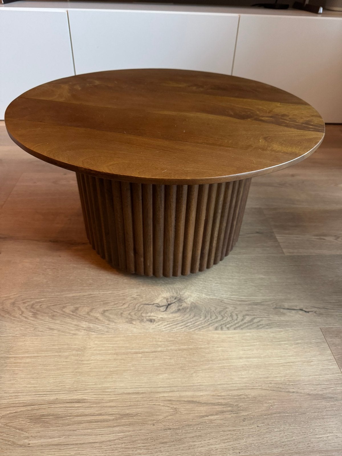 Haco salontafel ø 56 cm bruin, Ophalen, 50 tot 100 cm, Rond, Nieuw