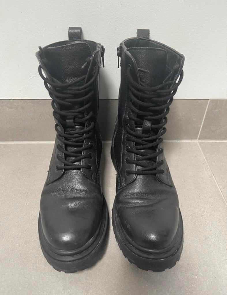 Zwarte boots / Chelsea boots - Maat 39, Zwart, Lage of Enkellaarzen, Ophalen of Verzenden, Gedragen