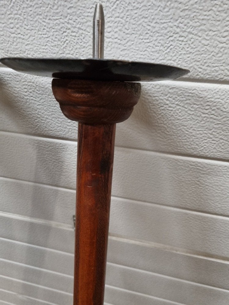fakkel kerkkaars dragers antiek 2 stuks, Ophalen of Verzenden