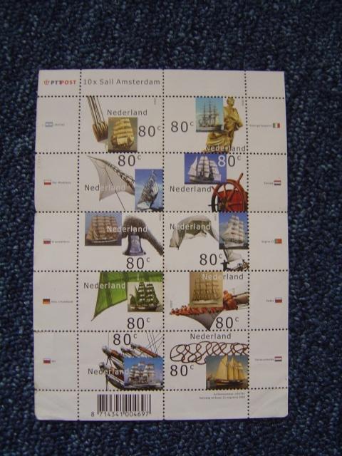 postzegel vel postfrisongebruikt sail Amsterdam 2000, Postzegels en Munten, Postzegels | Nederland, Ophalen of Verzenden, Na 1940