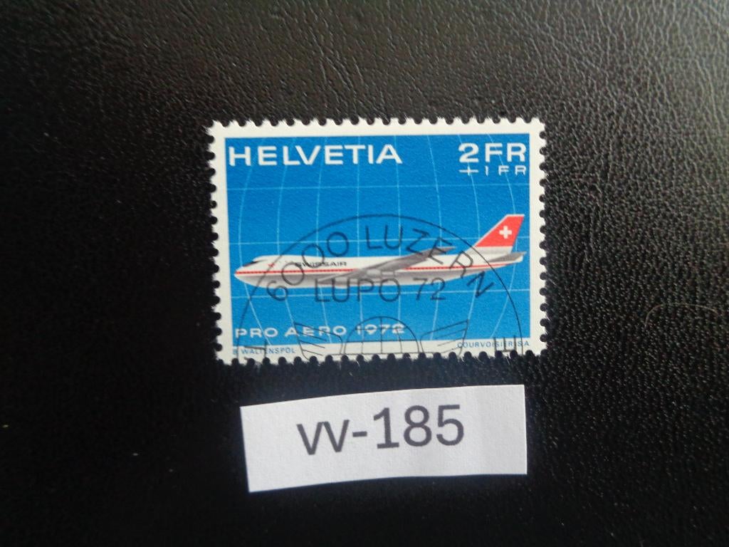 zwitserland - luchtpost / 25 jaar luchtverkeer 1972 (vv-185), Postzegels en Munten, Postzegels | Europa | Zwitserland, Ophalen of Verzenden
