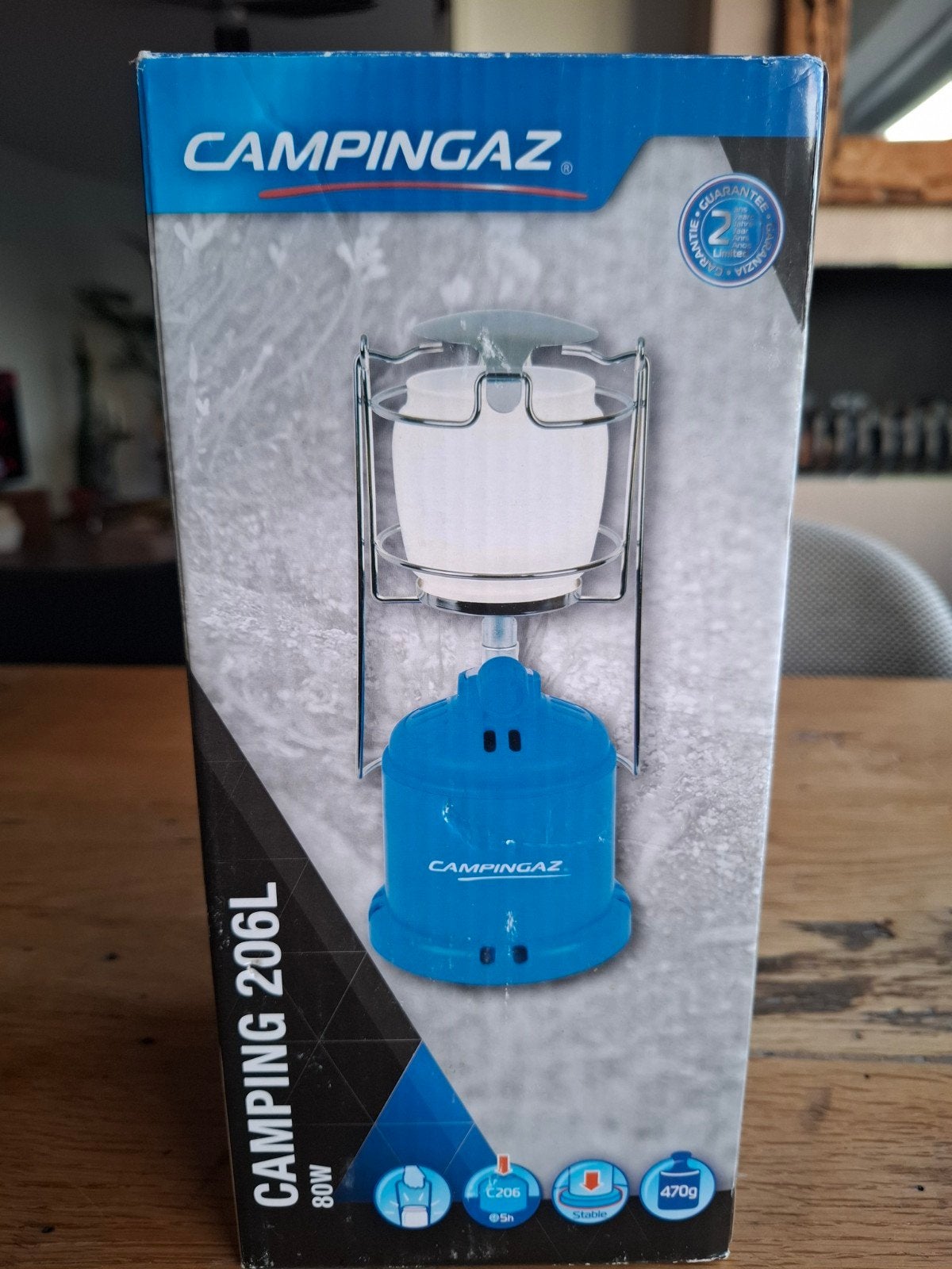 Campinggaz lamp 206 L, Ophalen