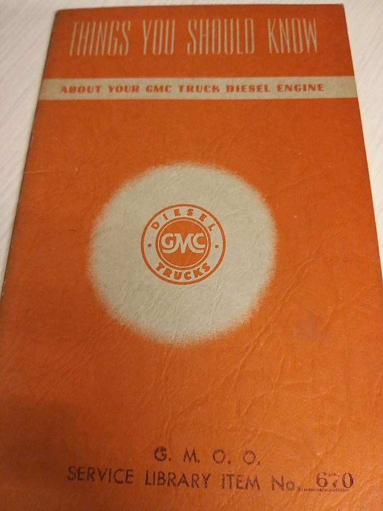 Jaren 50 GMC USA diesel trucks vrachtwagen handleiding izgst, Ophalen of Verzenden