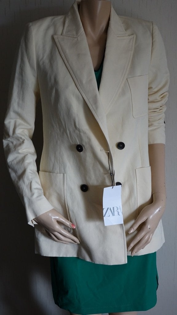 nieuw creme gevoerd ZARA jasje, Verzenden, Nieuw, Maat 36 (S), Zara