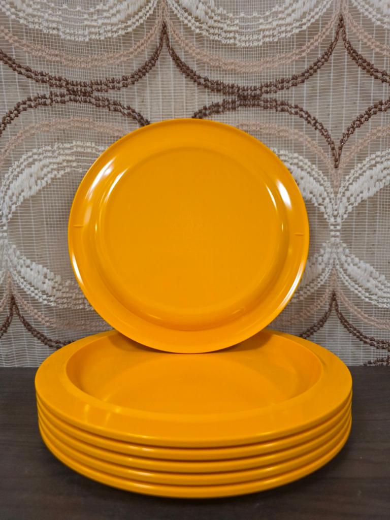 Mepal Koen de Winter oranje borden camping servies, Gebruikt, ., Ophalen of Verzenden, Mepal