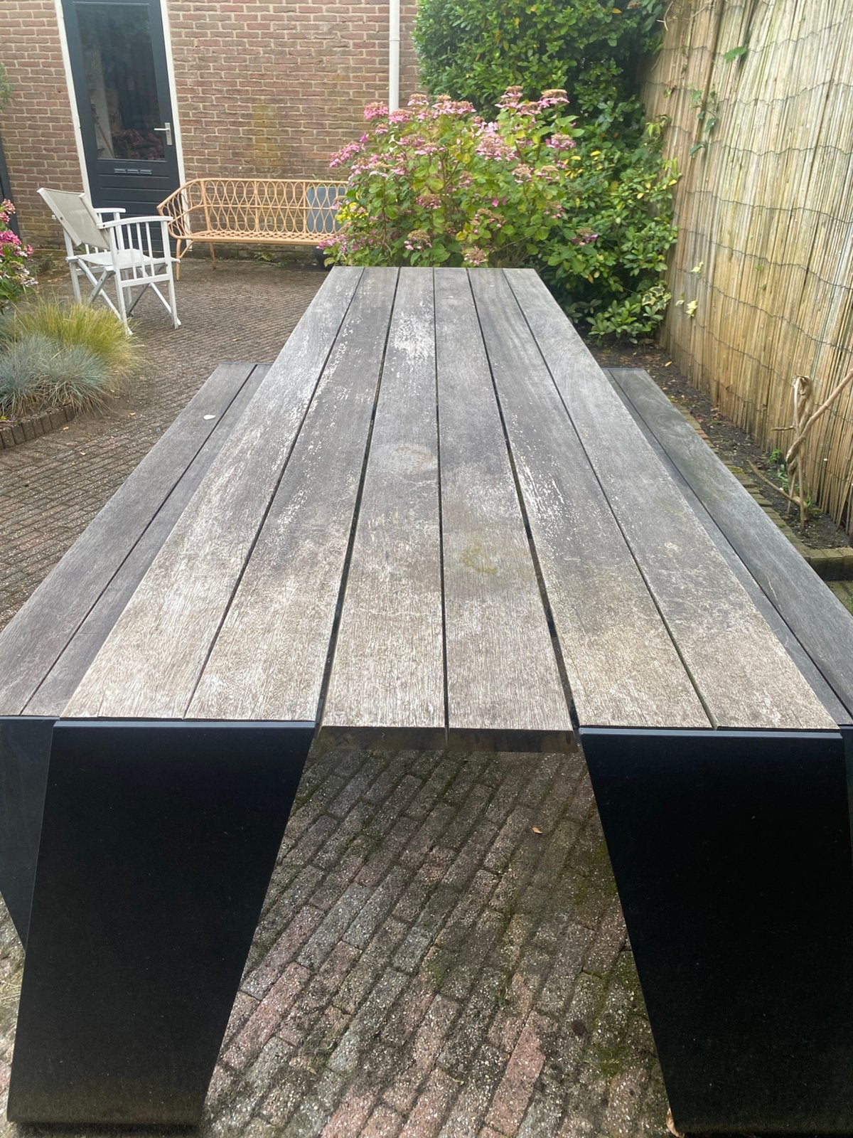 Extremis Hopper picknicktafel 2.98 x 163, Ophalen, Gebruikt, Rechthoekig, Hout