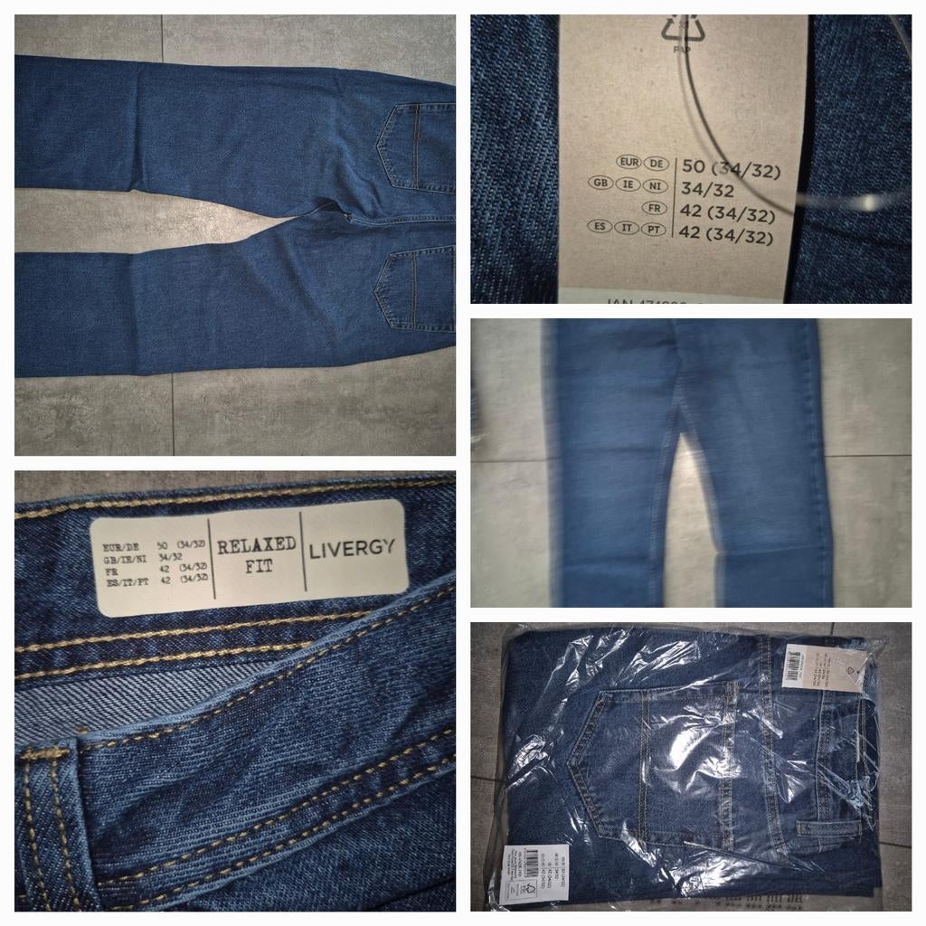 Spijkerbroeken, Ophalen of Verzenden, Nieuw, Blauw, W33 - W34 (confectie 48/50)