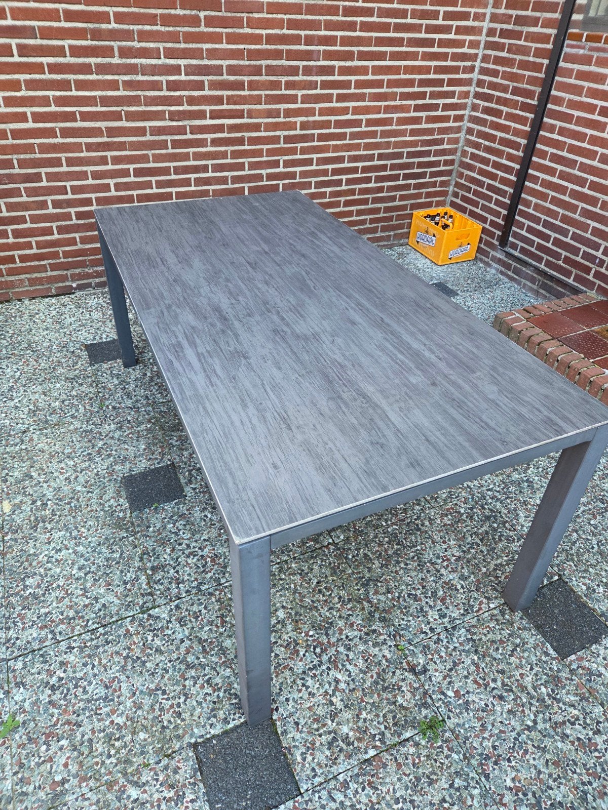 Tuintafel  180 x 90 cm., Ophalen, Rechthoekig, Aluminium