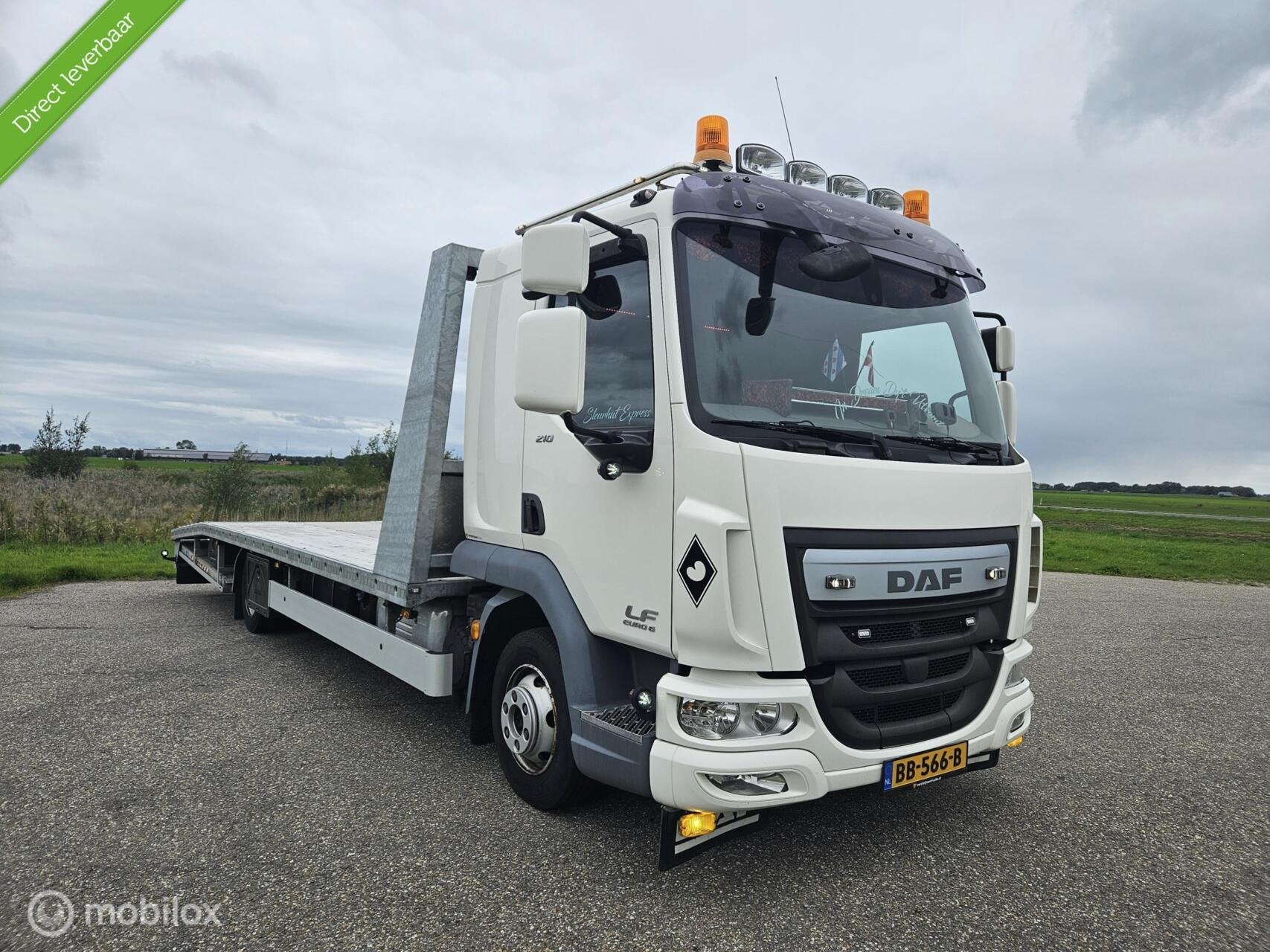 DAF LF 210 EURO 6|OPRIJTRUCK|SLAAPCABINE|STANDKACHEL|ZEER CO, Achterwielaandrijving, DAF, BTW verrekenbaar, Overige kleuren