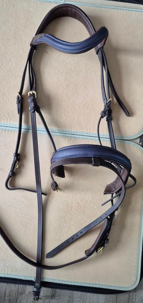 Full Harry's horse hoofdstel  havanna/blue, Ophalen of Verzenden, Zo goed als nieuw, Dressuur