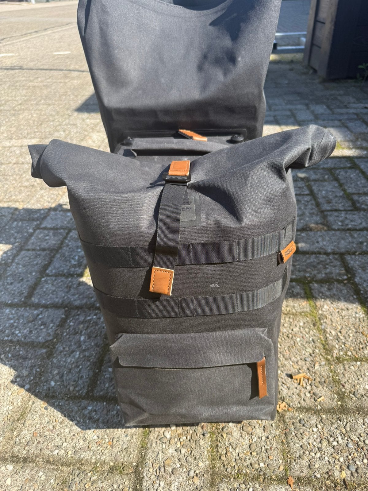 1 x gebruikte Agu dubbele waterdichte fietstas, Edyweg 6, Ophalen of Verzenden, Info@stichtinghetwerkt.nl, Stichting Het Werk(t)