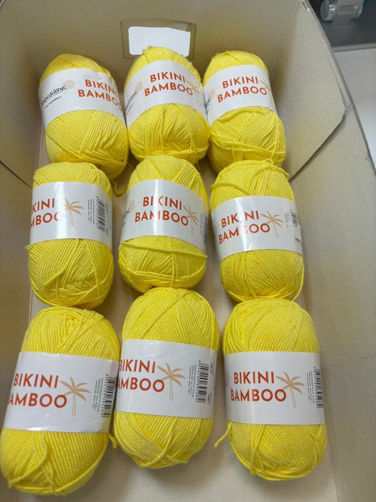 9 bollen tropical lane bikini bamboo nr 14, Wol&Zo, Breien of Haken, Breekamp 5, Nieuw