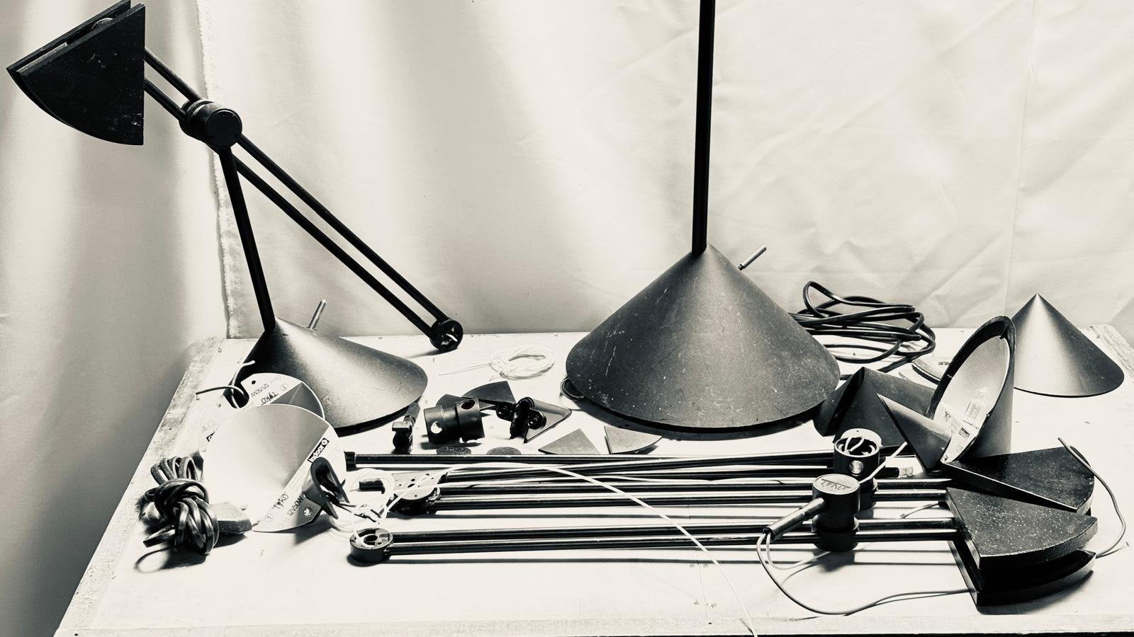 twee indoor lampen voor  onderdelen  of reparatie vintage, Ophalen of Verzenden, Minder dan 100 cm