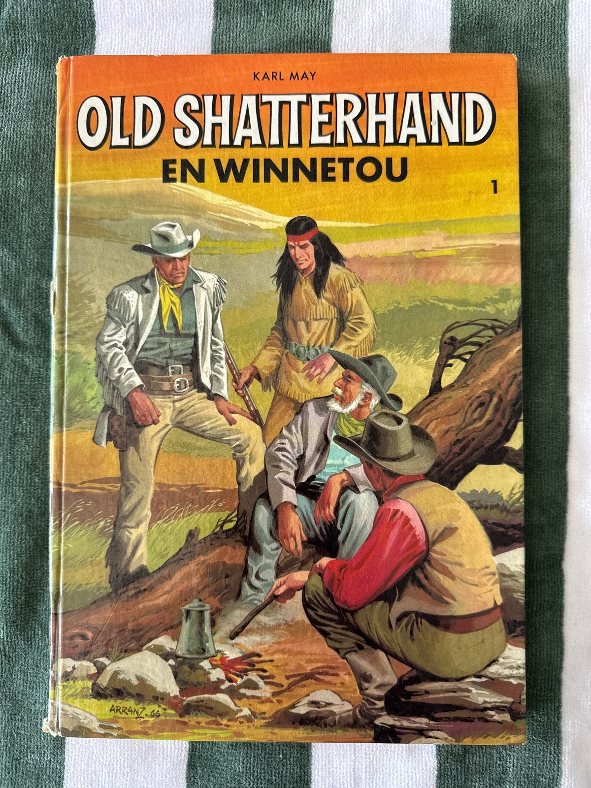T.e.a.b. Old Shatterhand en Winnetou - Deel 1 (1966), Eén stripboek, Ophalen of Verzenden, Gelezen