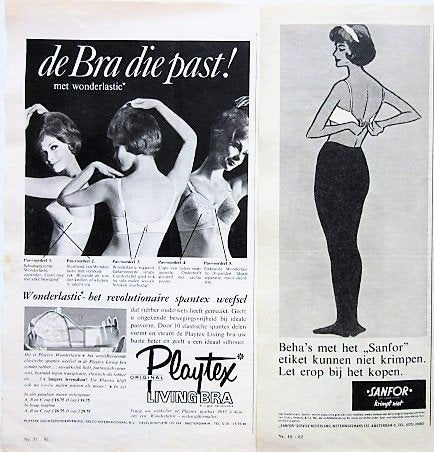 22 vintage advertenties reclames lingerie 1962 beha, Verzamelen, Ophalen of Verzenden, Gebruikt, Overige typen