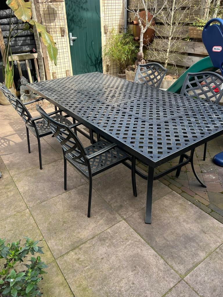 Hartman Jamie Oliver tuinset met 4 stoelen, 4 zitplaatsen, Gebruikt, Eettafel, Aluminium