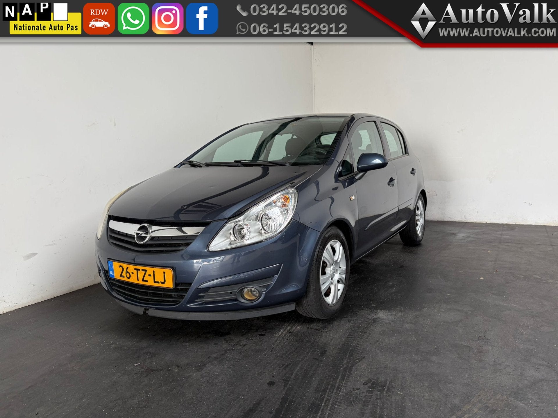 Opel Corsa 1.4-16V Enjoy. Airco! (bj 2007), Auto's, Voorwielaandrijving, 1063 kg, Gebruikt, 4 cilinders