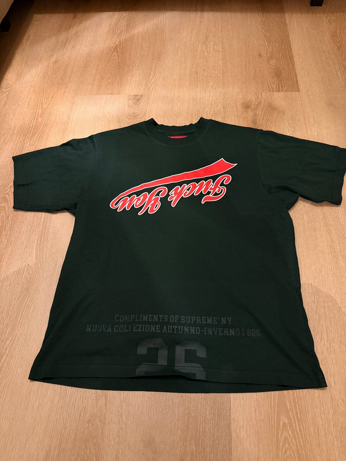 Supreme t-shirt donkergroen maat M, Ophalen of Verzenden, Nieuw, Maat 48/50 (M), Groen