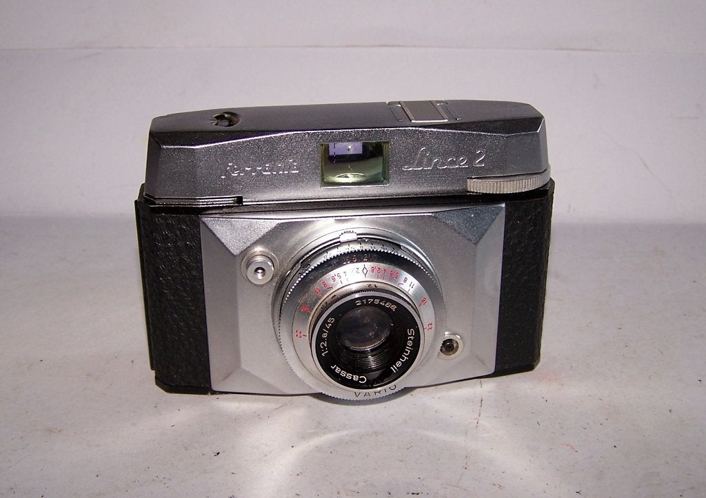 Prachtige vintage (1960) Ferrania Lince 2. 35mm. Nieuwstaat., Ophalen of Verzenden, Zo goed als nieuw, Compact, Overige Merken
