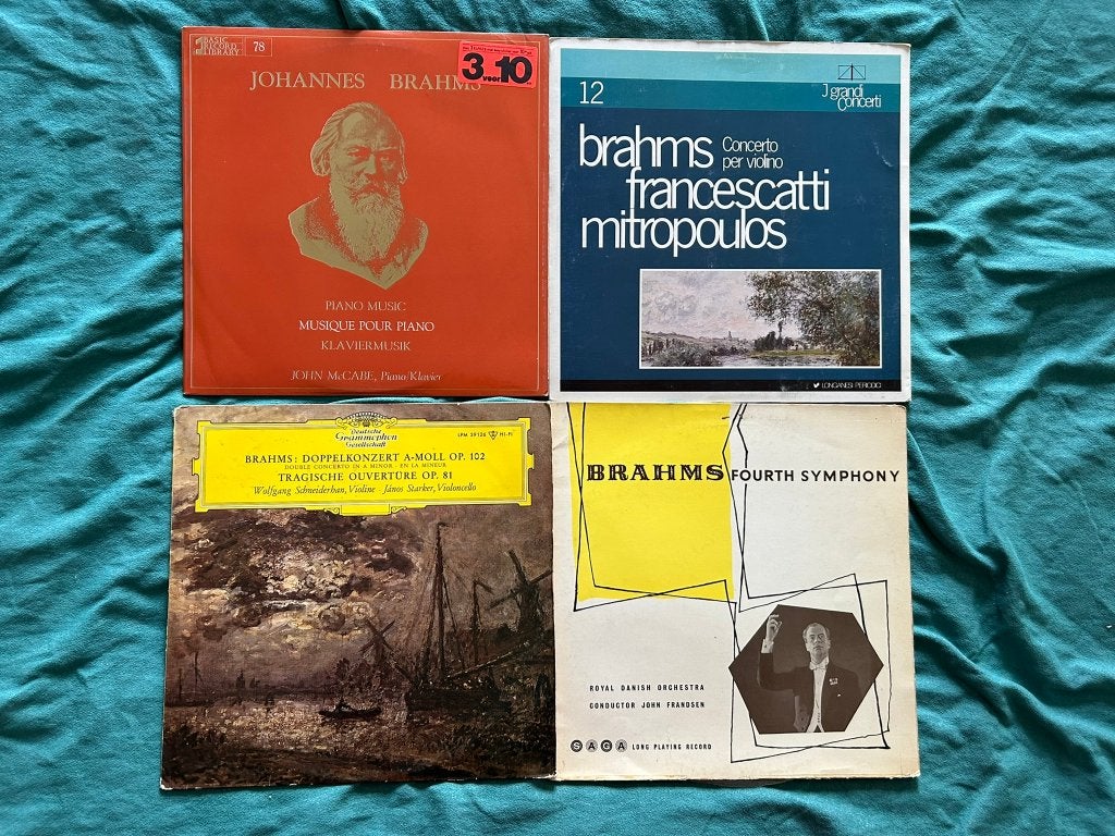 9 LP's Johannes Brahms Klassiek (ook per stuk te koop), LP, Gebruikt, Overige typen, Brahms