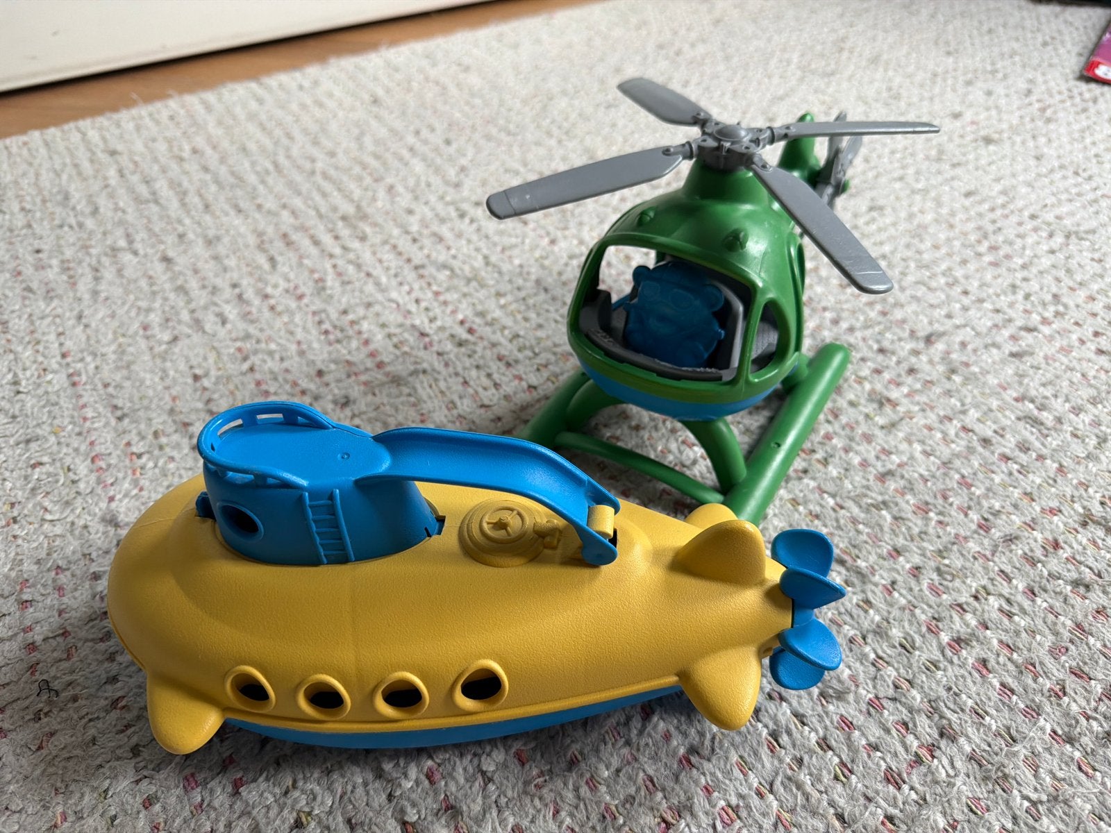 Green Toys Duikboot en Helikopter, Kinderen en Baby's, Ophalen of Verzenden, Gebruikt, Jongen of Meisje