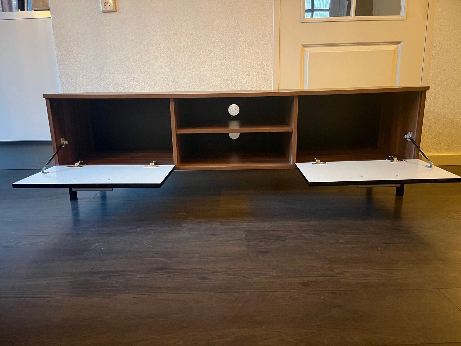 TV-meubel met opbergruimte - modern design, Ophalen, Gebruikt, 150 tot 200 cm, Minder dan 100 cm