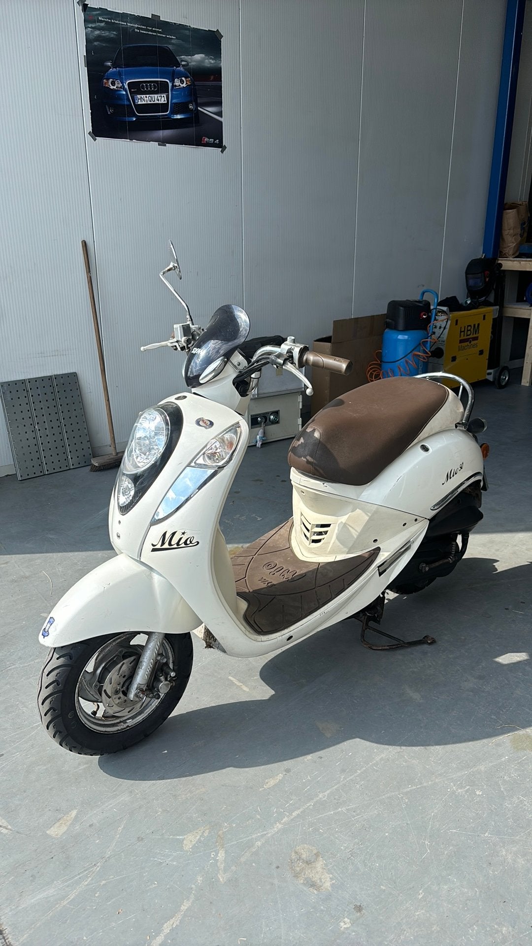 Sym mio blauw kenteken scooter, Sym, Sym, Sym, Zo goed als nieuw