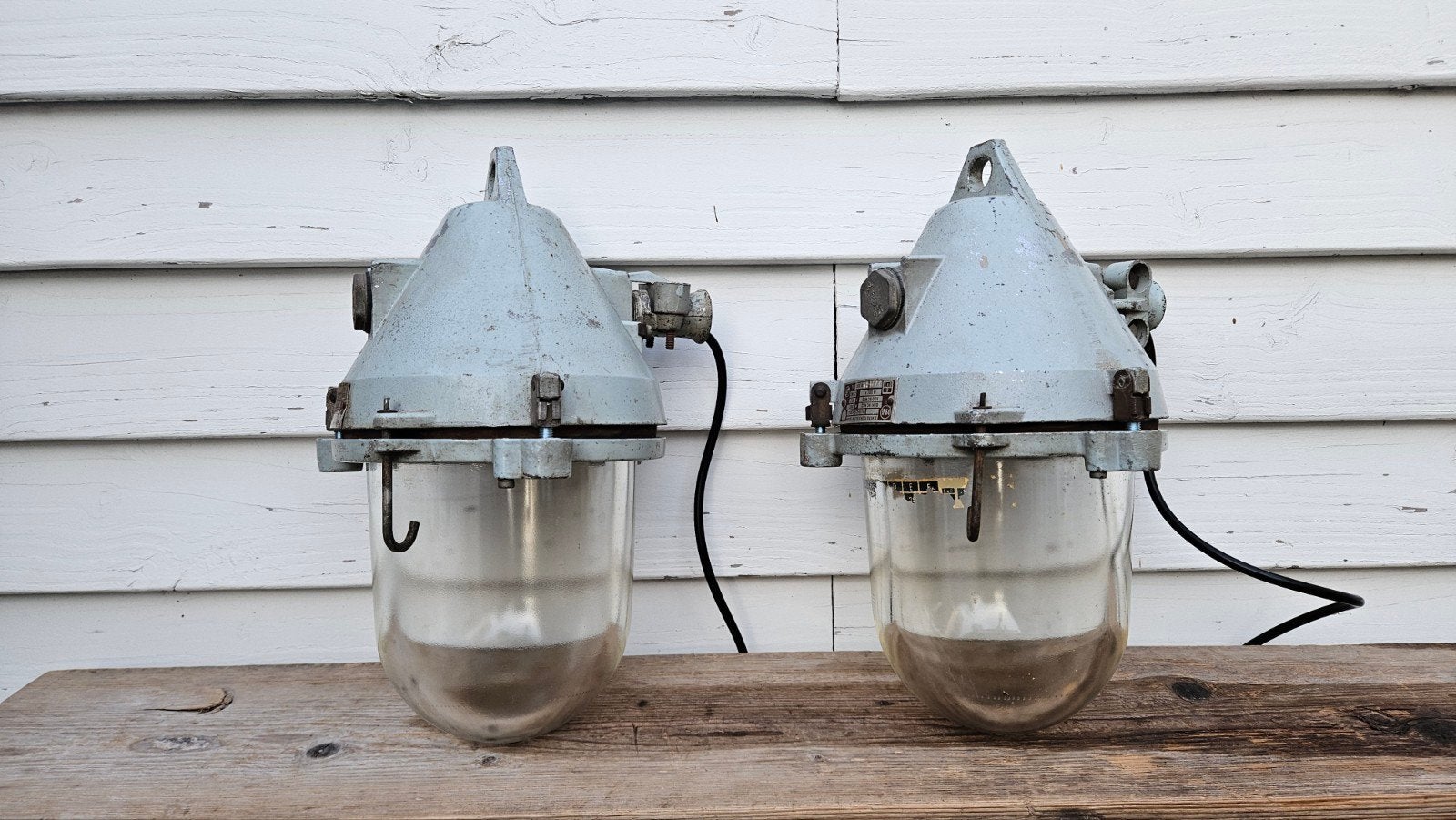 Bunker Lampen Vintage, Ophalen of Verzenden, Industrieel