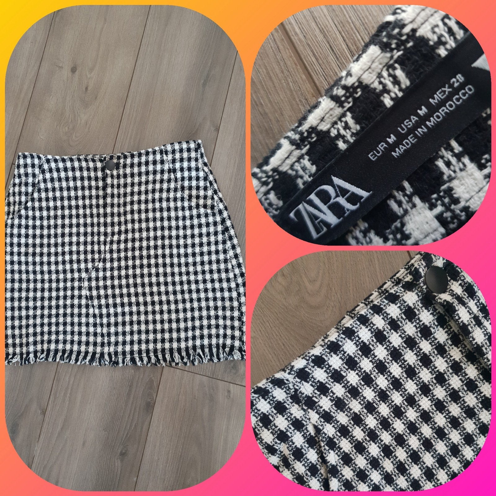 Nieuw van Zara een prachtig zwart wit rokje mt M, Kleding | Dames, Maat 38/40 (M), Zwart, Nieuw, Ophalen of Verzenden