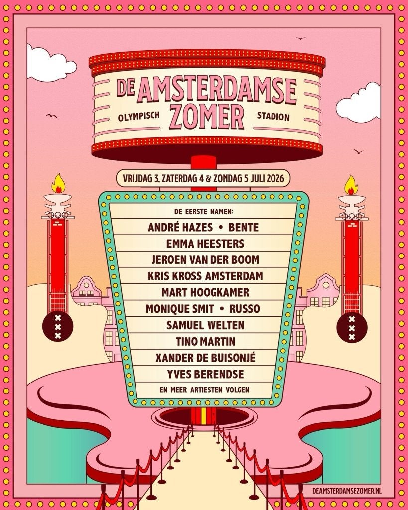De Amsterdams Zomer vrijdag 3 juli a.s. 1 ticket, Eén persoon, Juli