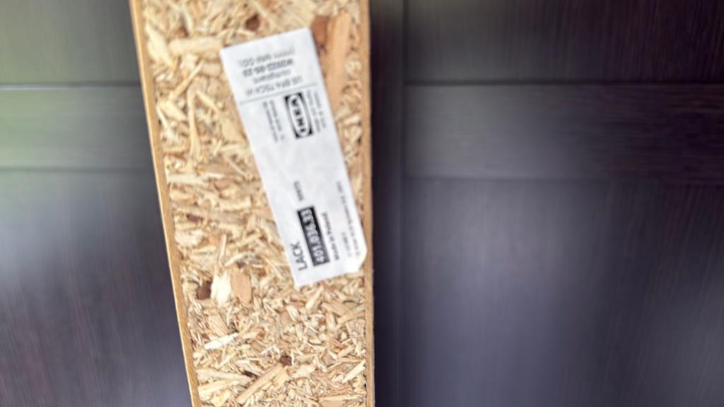 Ikea lack wandplank zwart z.g.a.n., Ophalen, Gebruikt