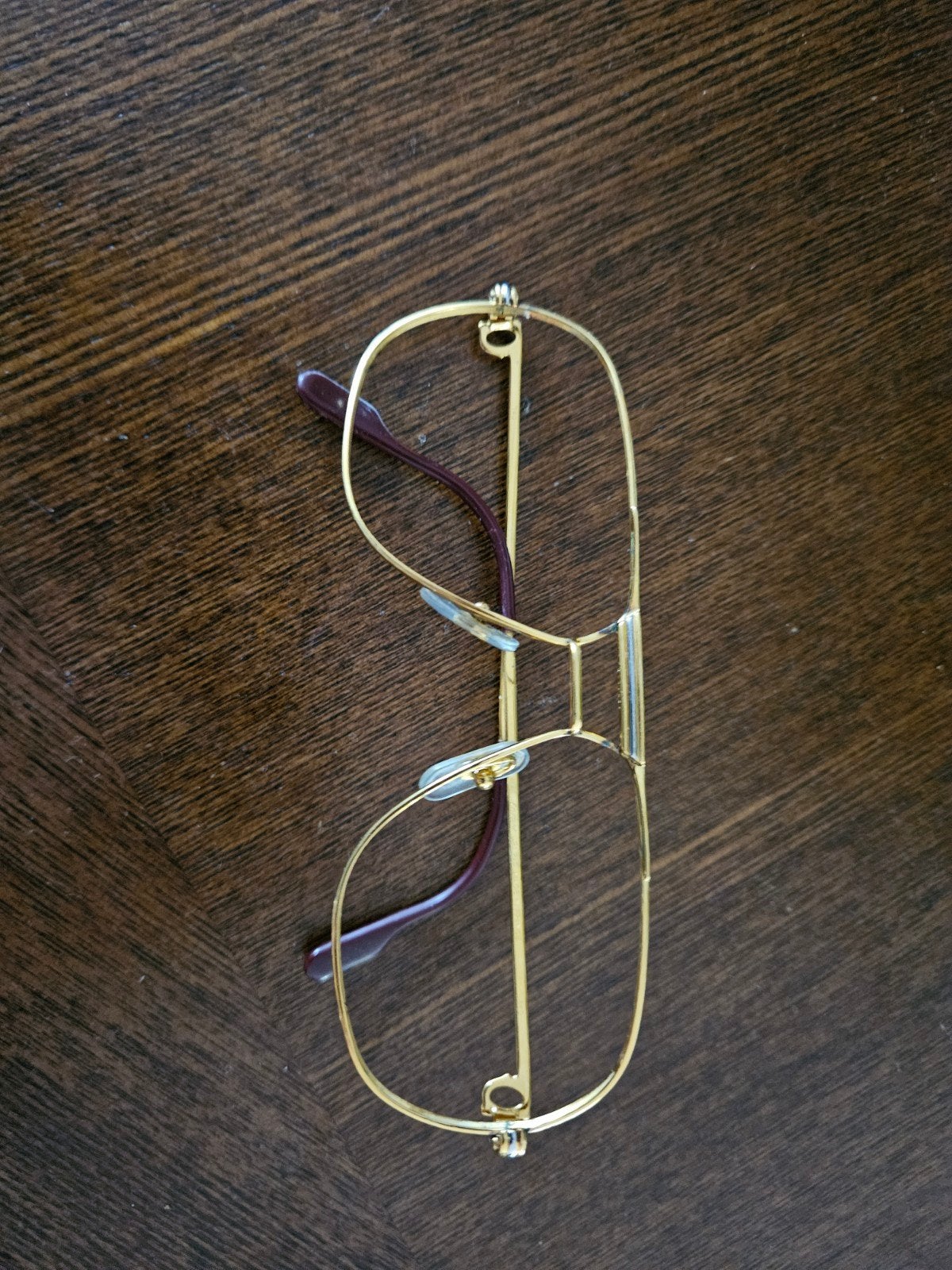 Cartier Paris Vintage Brilmontuur Tank - Goudkleurig, Overige merken, Gebruikt, Overige kleuren, Ophalen of Verzenden