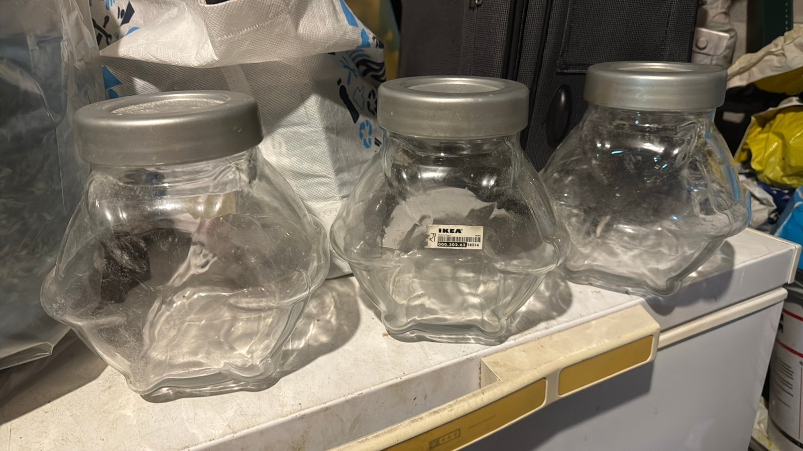 Ikea potten, Ophalen of Verzenden, Zo goed als nieuw, Glas, Pot, Bus of Blik