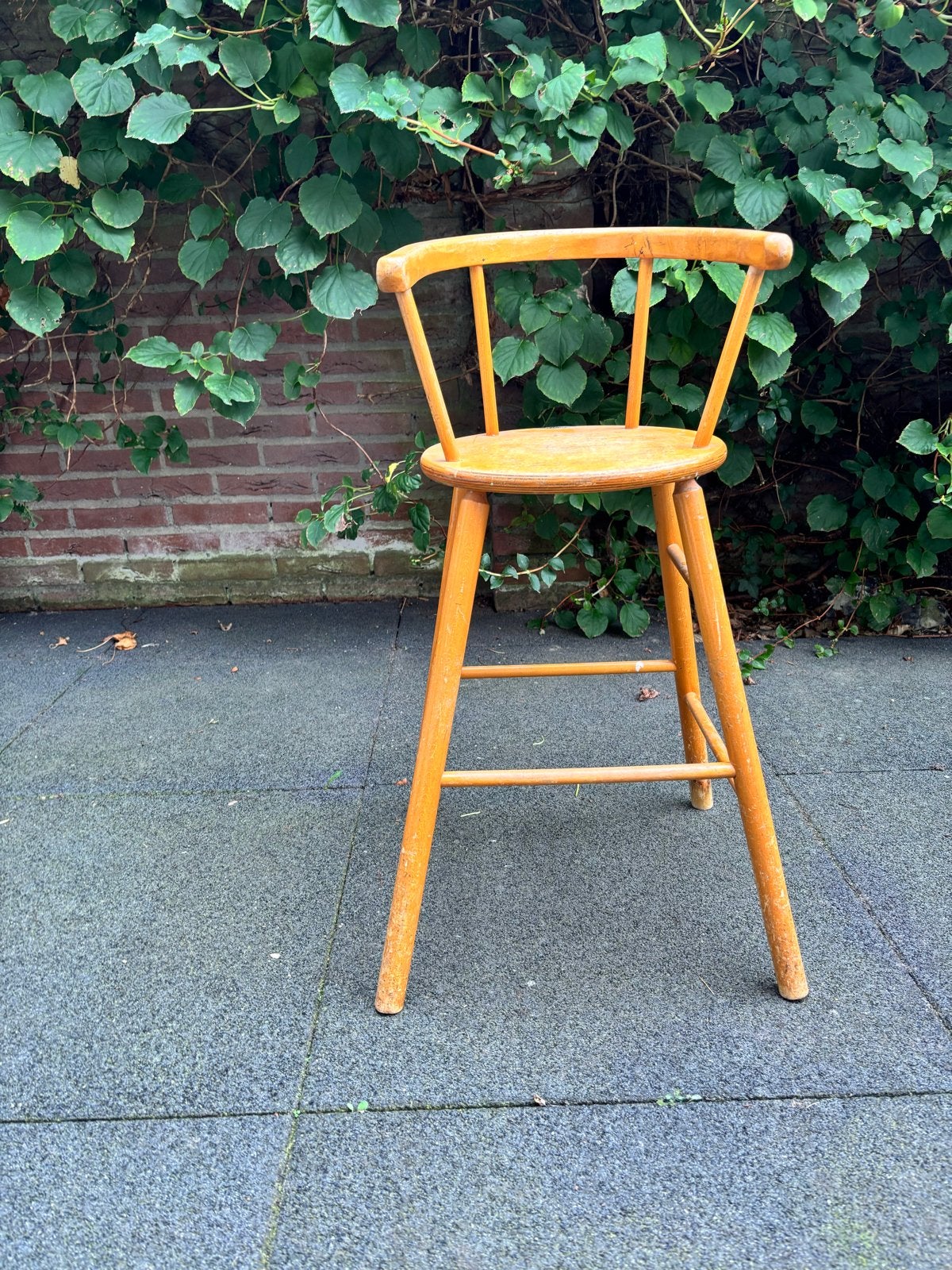 Vintage Kibofa Kinderstoel - Houten Hoge Stoel, Ophalen