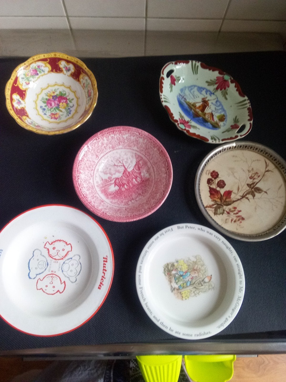 Diverse schaaltjes, Ophalen