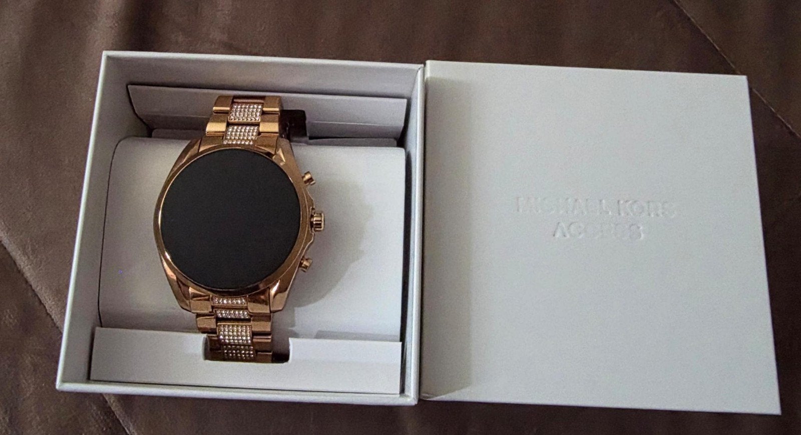 Mooie nette Michael Kors dames horloge, Staal, Polshorloge, Zo goed als nieuw, Ophalen
