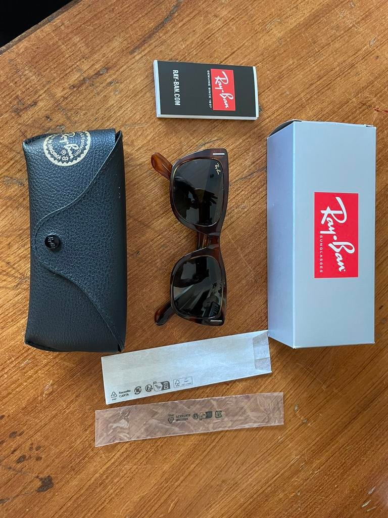 Ray-Ban Caribbean, Sieraden, Tassen en Uiterlijk, Zonnebrillen en Brillen | Heren, Zonnebril, Bruin, Ophalen of Verzenden, Zo goed als nieuw