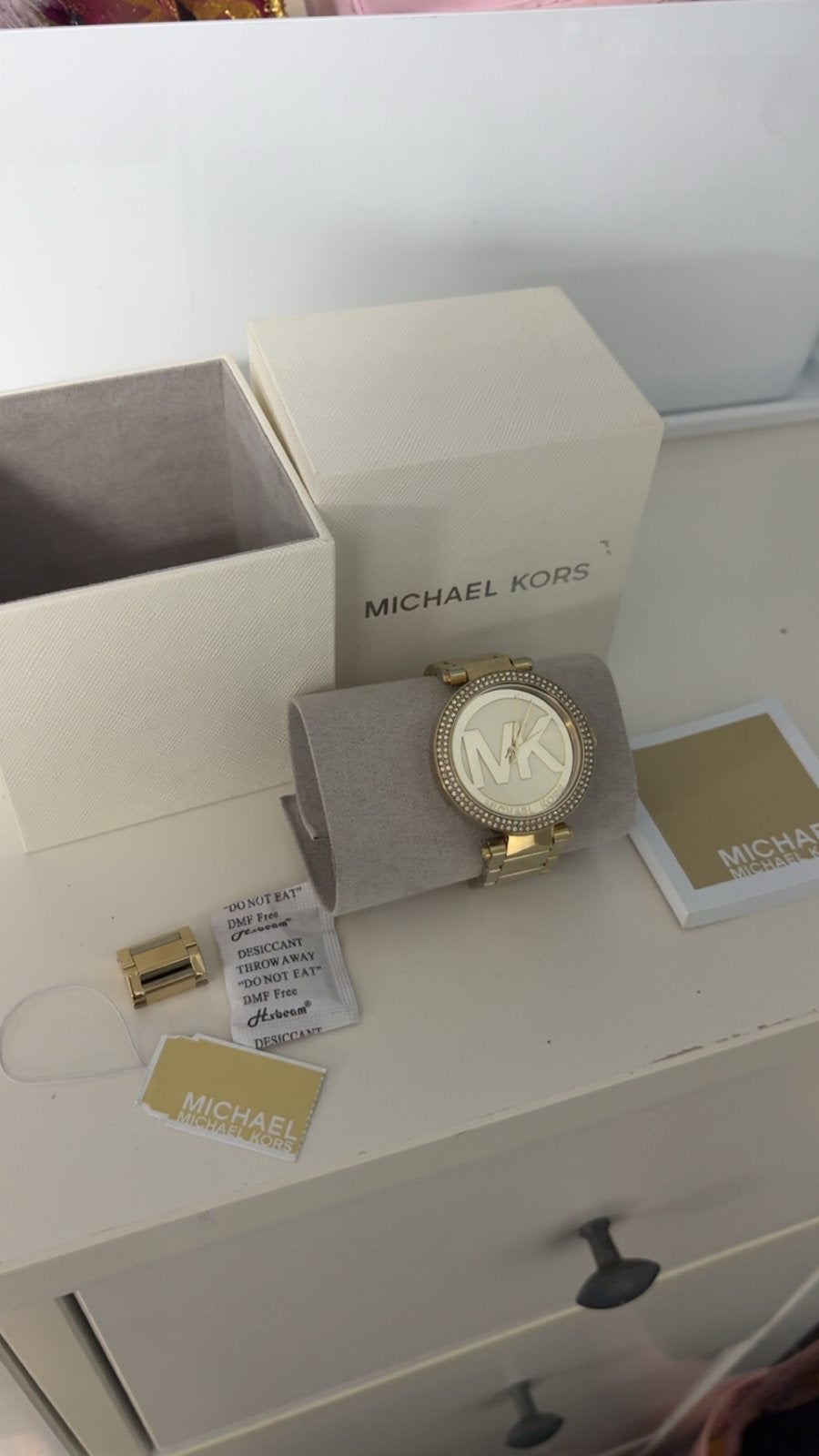 Michael Kors dameshorloge, Overige merken, Staal, Polshorloge, Ophalen of Verzenden