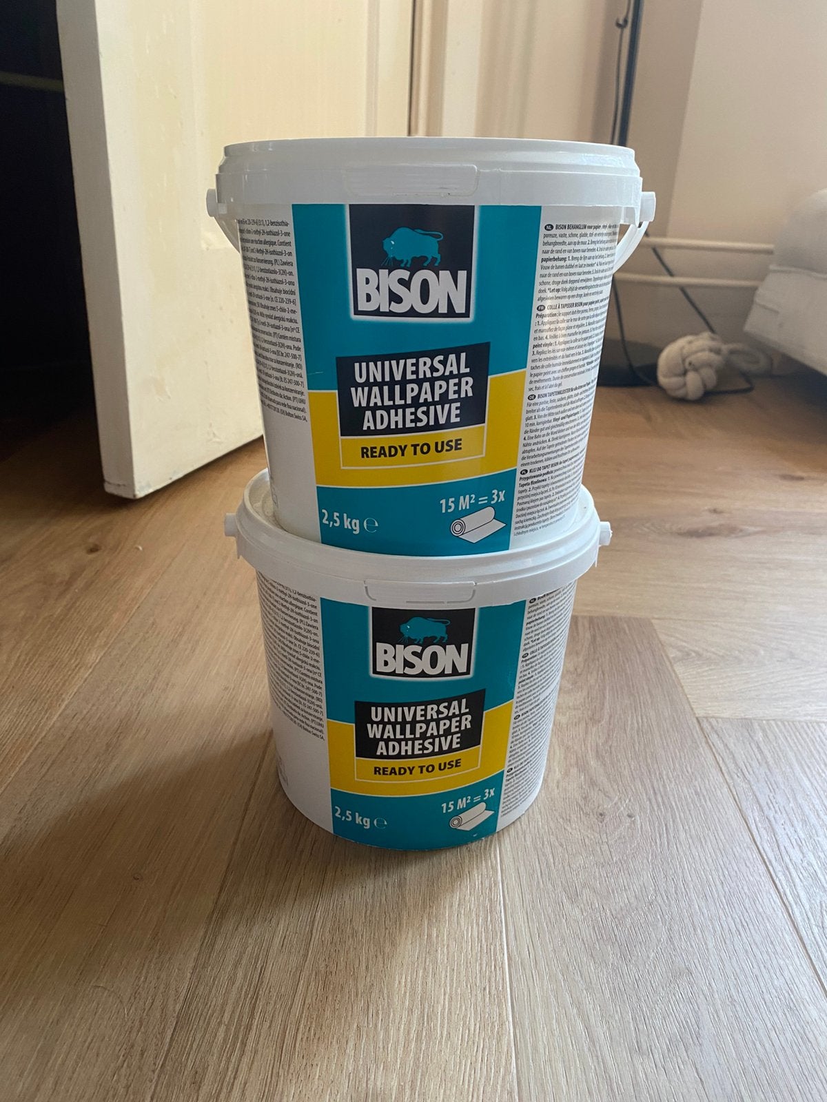 Bison behang lijm 2 x 2,5kg, Ophalen of Verzenden