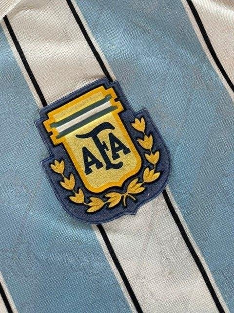 Voetbalshirt retro Argentina 1994, Maat L, Ophalen of Verzenden, Gebruikt, Shirt