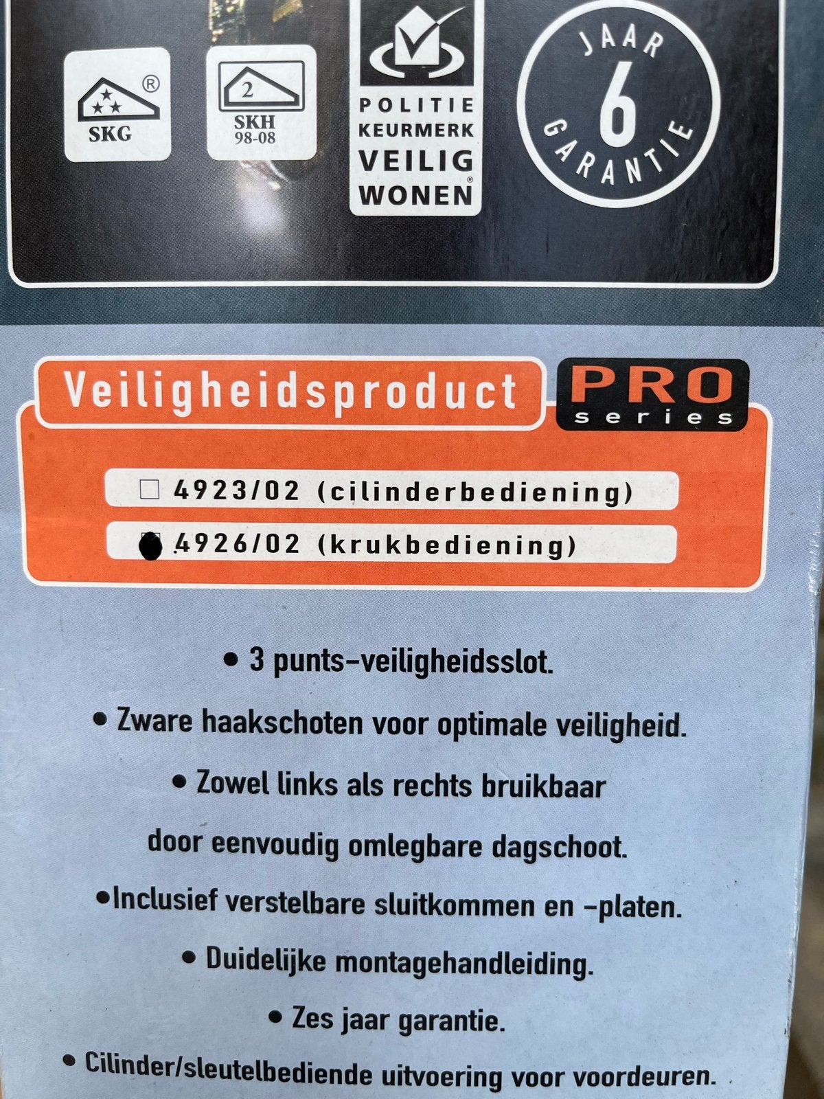 Nemef driepuntssluiting-meerpuntsluiting 4926 Krukbediening, Doe-het-zelf en Verbouw, Hang- en Sluitwerk, Ophalen of Verzenden