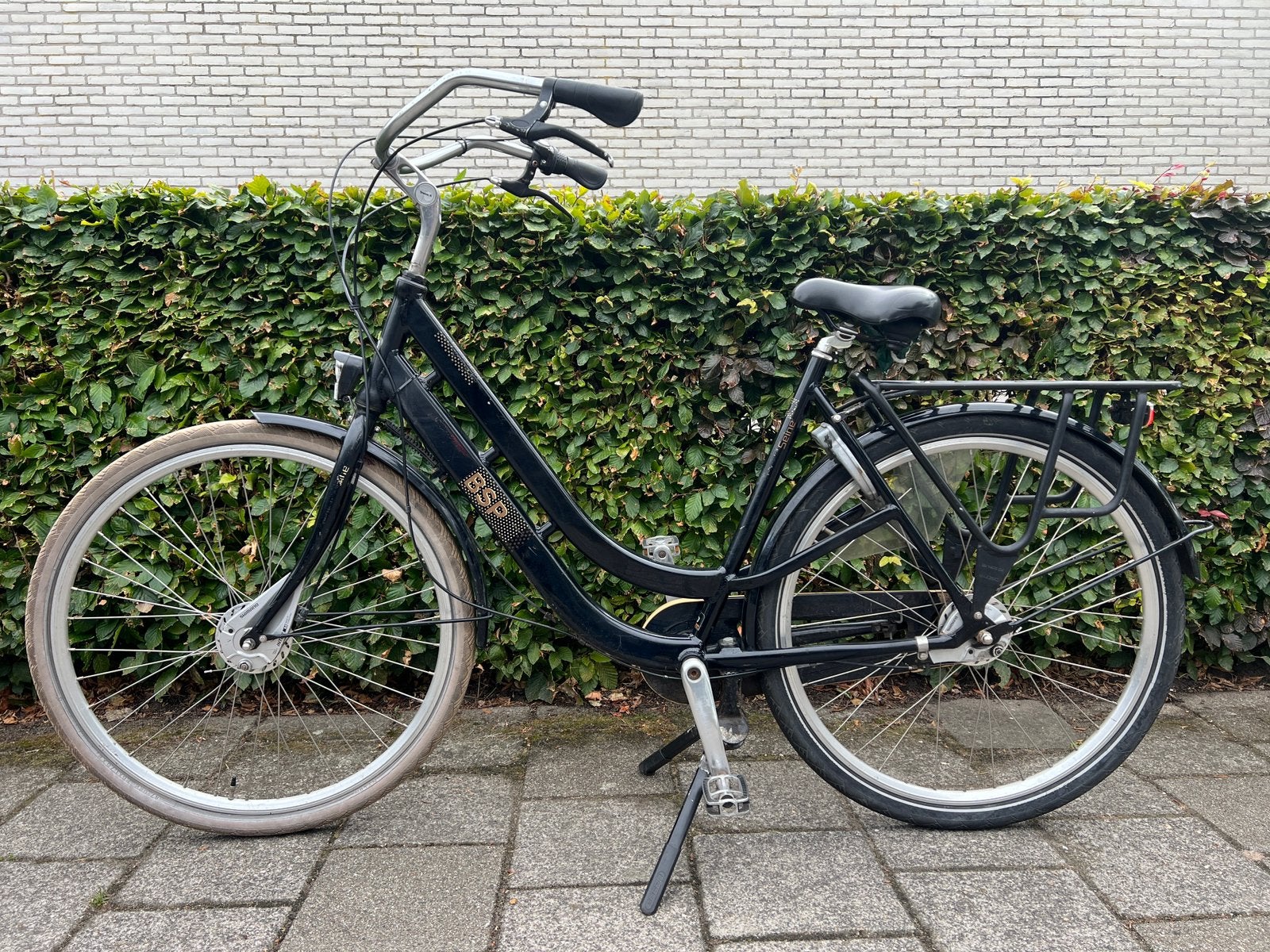 Fijne BSP moederfiets, Fietsen en Brommers, Fietsen | Dames | Moederfietsen, Gebruikt, Dubbele standaard, 56 cm of meer, 0 zitjes